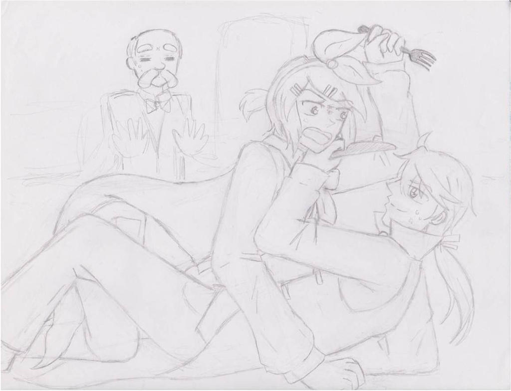 *tries to stab but fails* by AmiMeito-chan