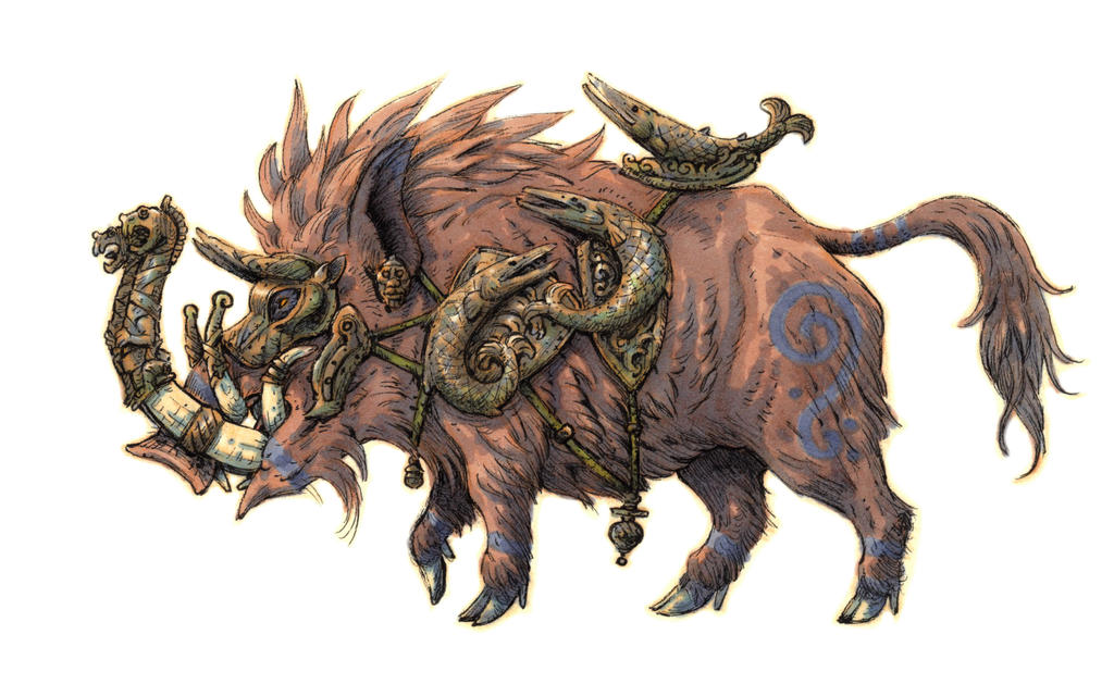 Armoured boar