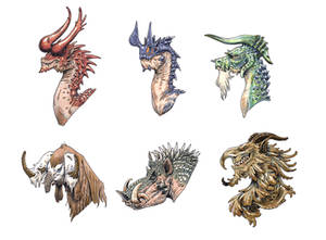 Dragon heads