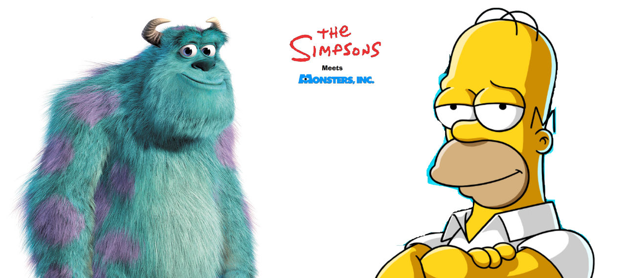 The Simpsons Raspberry Monster The Simpsons Meets Monsters Inc Poster by raffaelecolimodio on DeviantArt
