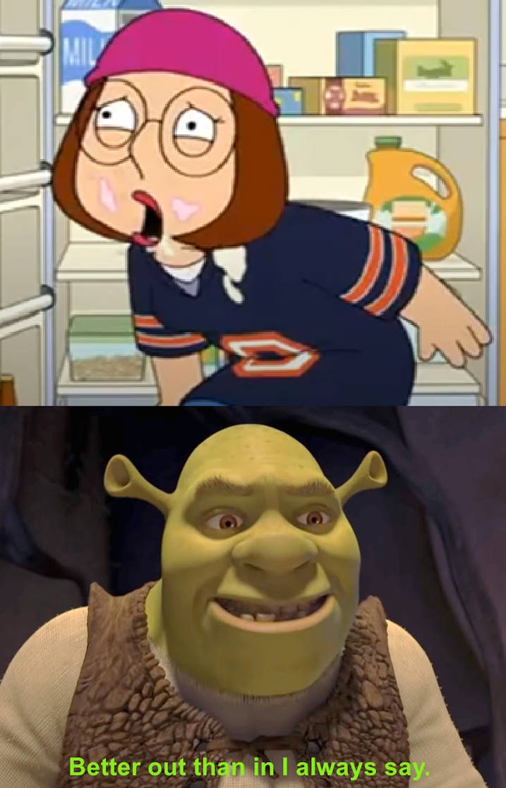 Shrek Admires Meg's Burp by raffaelecolimodio on DeviantArt