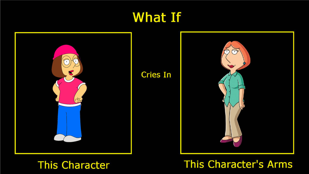 Meg Crying Deviantart What If Meg Griffin Cries In Lois Griffin's Arms by raffaelecolimodio ...