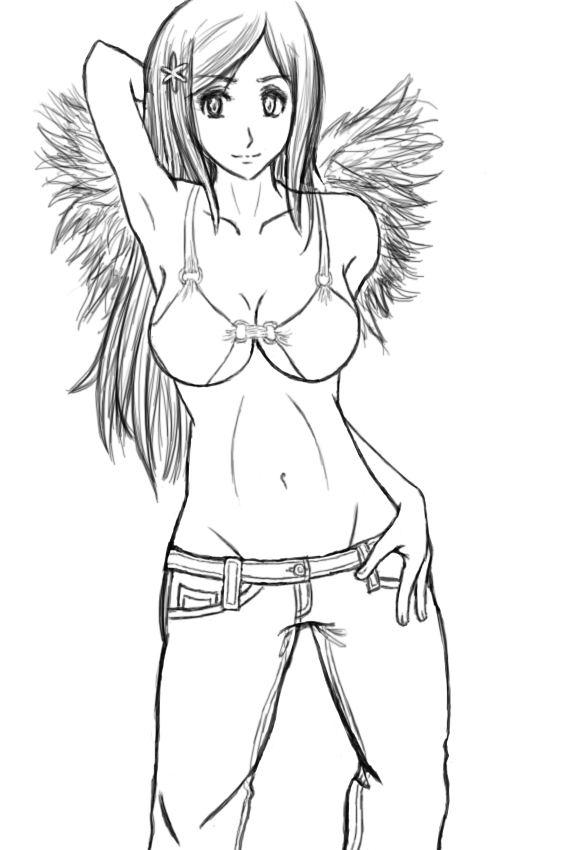 Orihime - lineart