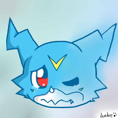 Veemon crying