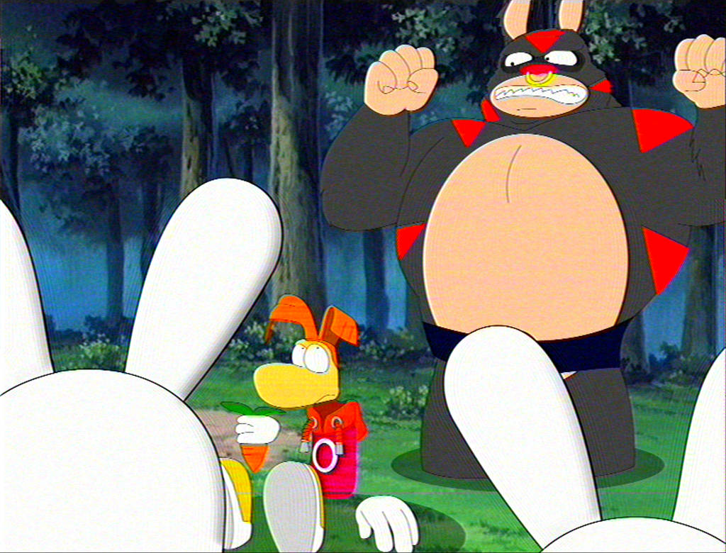 (Retro Anime Style, Fanart) Rayman Raving Rabbids by VaporwaveMilesCD ...