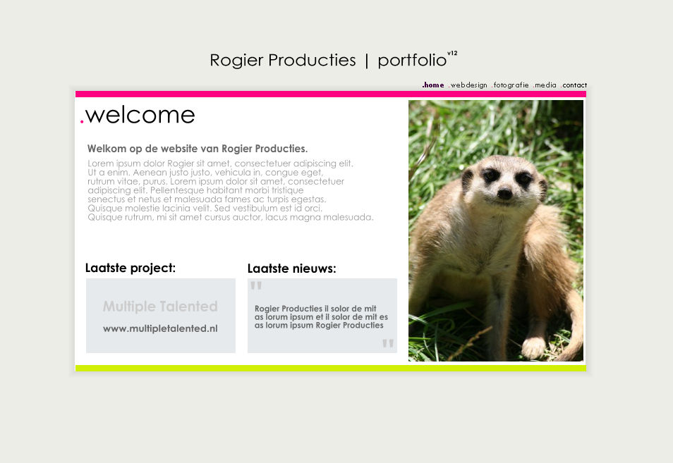 New portfolio design by rogierproducties on DeviantArt