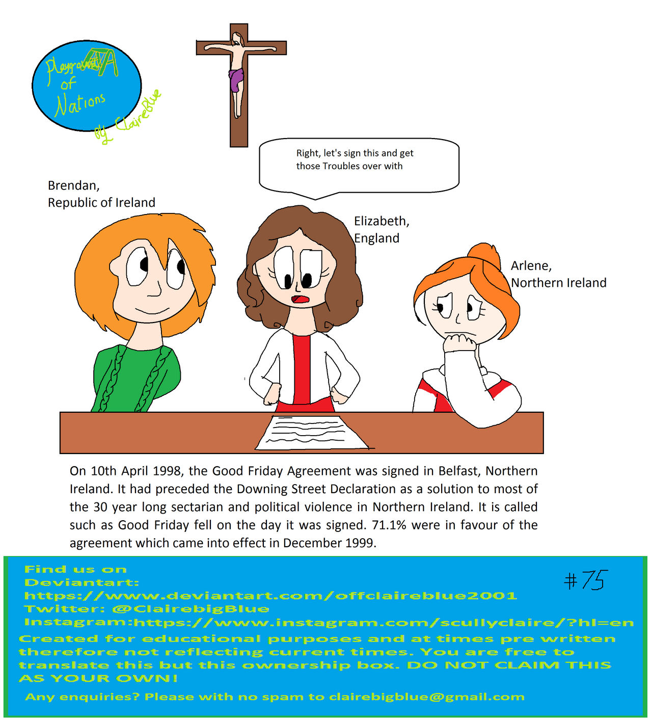 Good Friday Agreement (1998) by OffClaireBlue2001 on DeviantArt Good Friday Agreement (1998) by OffClaireBlue2001 on DeviantArt