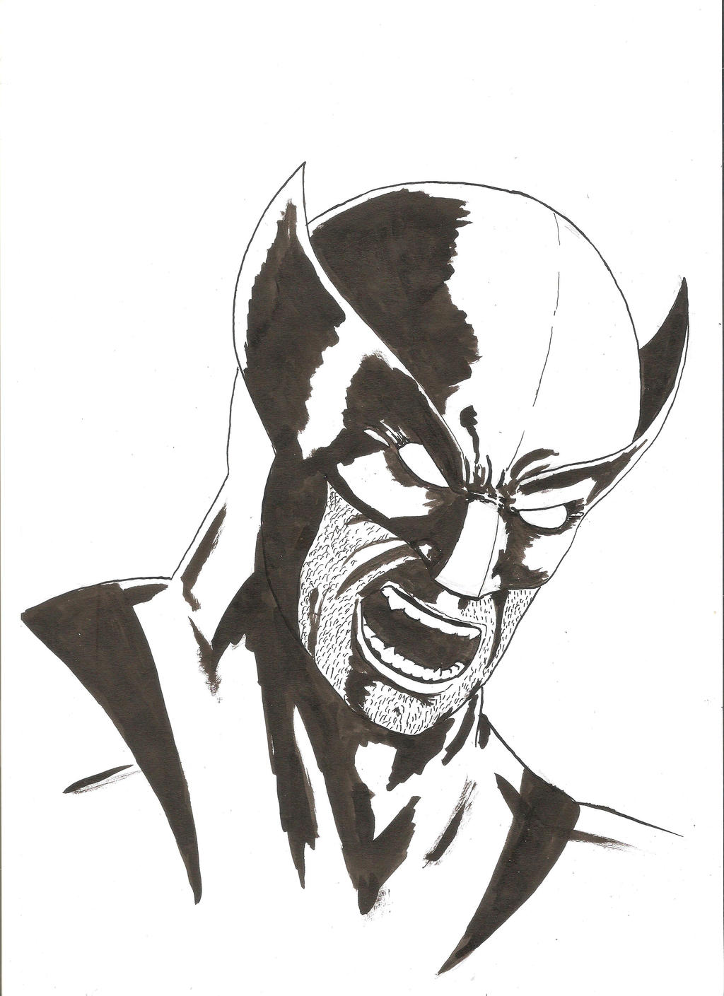 Wolverine Inking Wolverine Ink by MichaelLThomas on DeviantArt