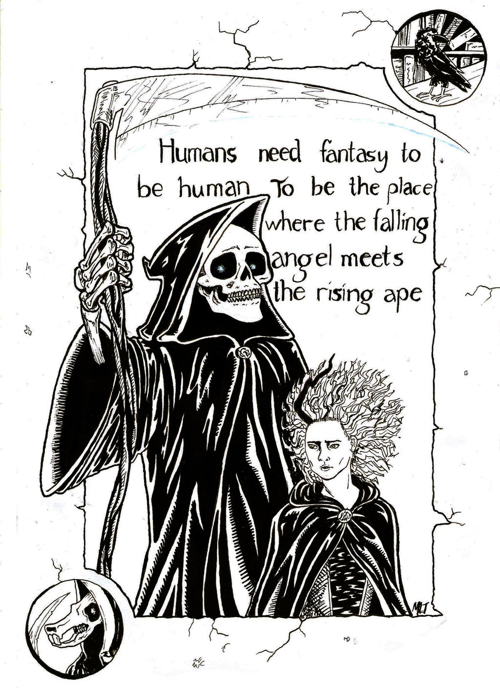 Terry Pratchett's Susan and DEATH by MichaelLThomas