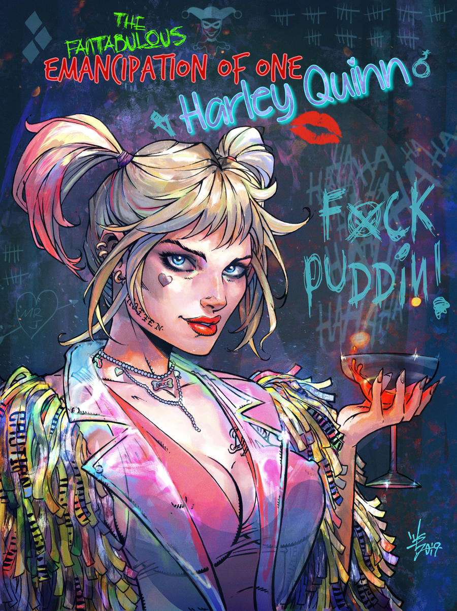 Harley Quinn Birds Of Prey Colors By Broken