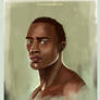 African character portrait painting