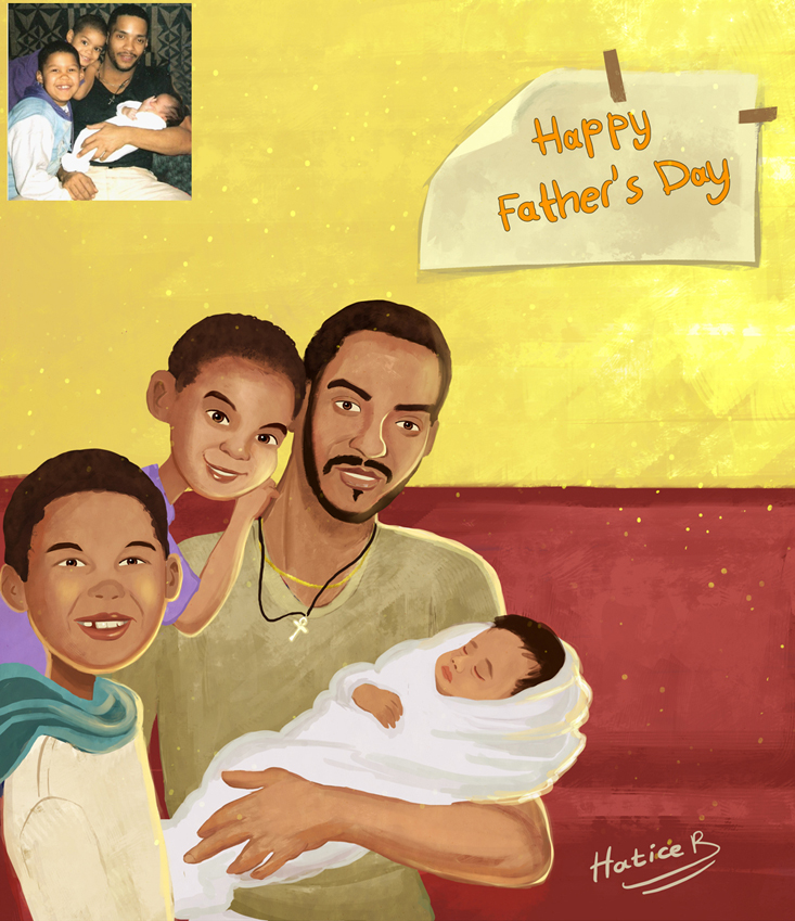 Father's days Portrait commission