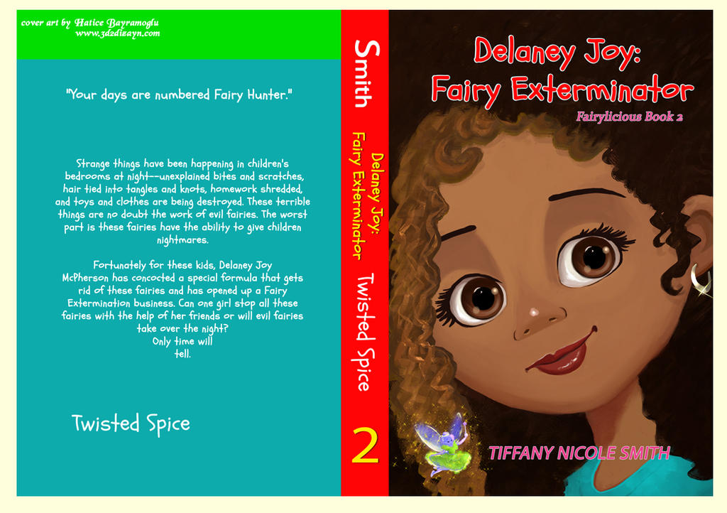Delaney JoyFairy Exterminator book cover art desig by eydii