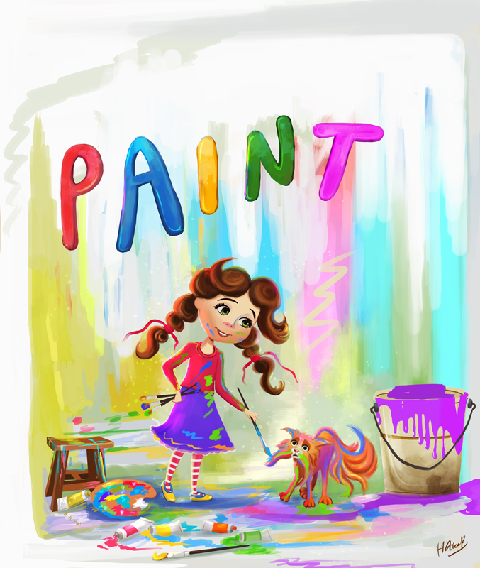 painting story book pages