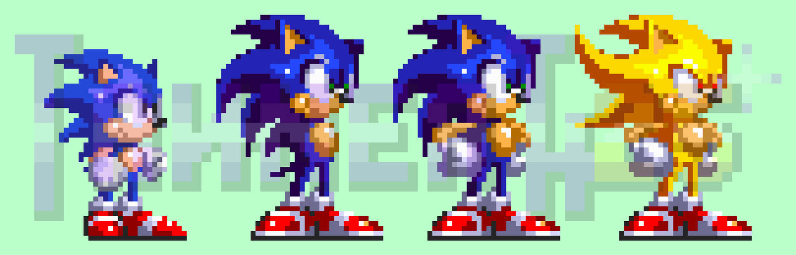 Sonic sprites and pixel art collection  Indreams - Dreams™ companion  website
