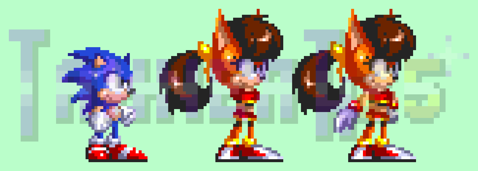 Sonic 3 Styled Dark Sonic by TannerTW25 on DeviantArt