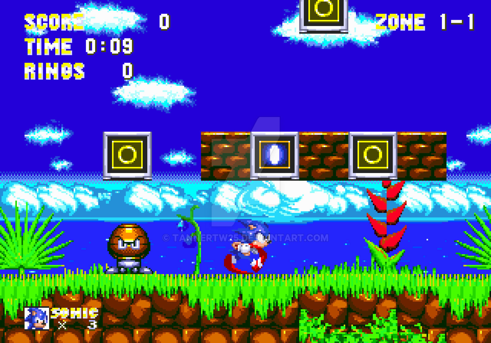 Sonic 3 Styled Hyper Sonic by TannerTW25 on DeviantArt
