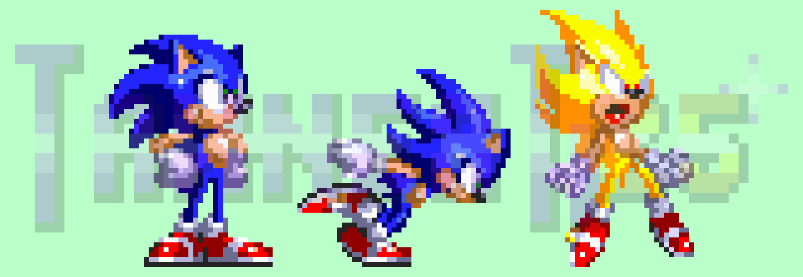 Sonic 3 Styled Dark Sonic by TannerTW25 on DeviantArt