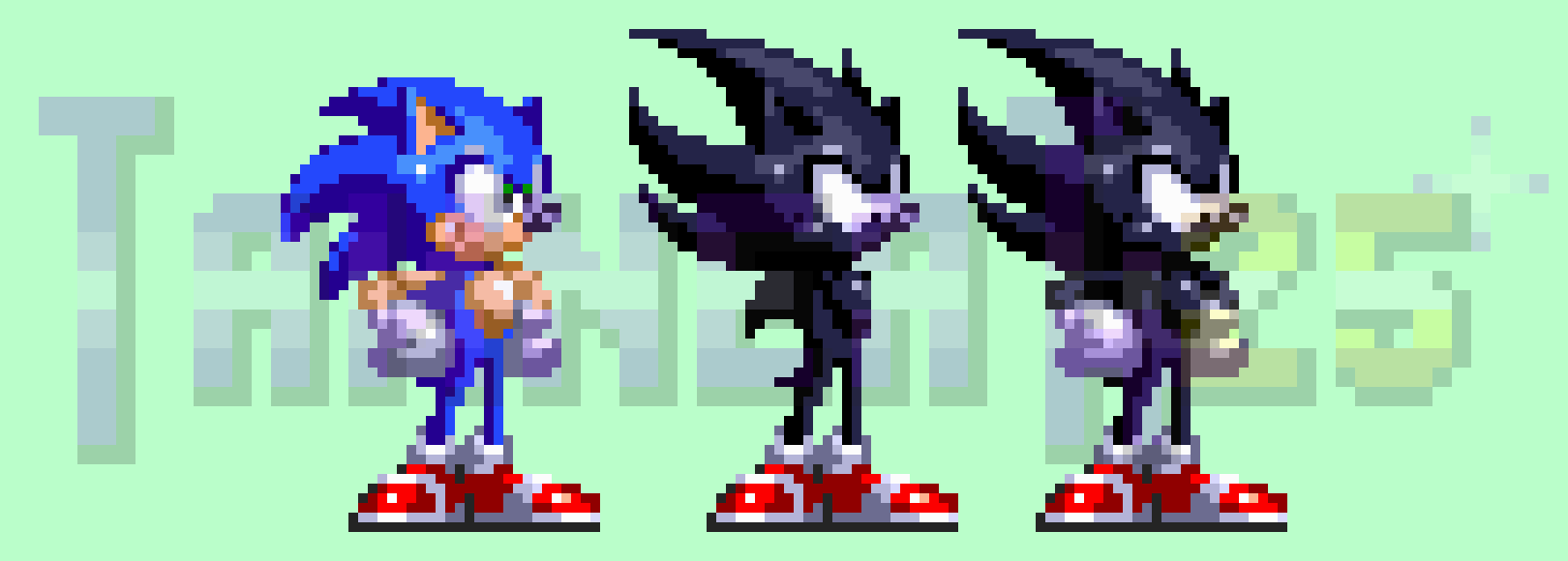 Pixilart - Classic Dark Sonic by DS-224