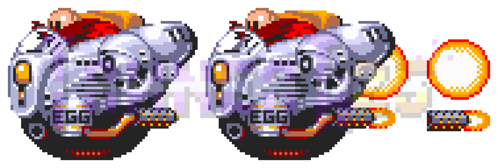 R3shaded Mecha Sonic + Egg Mobile