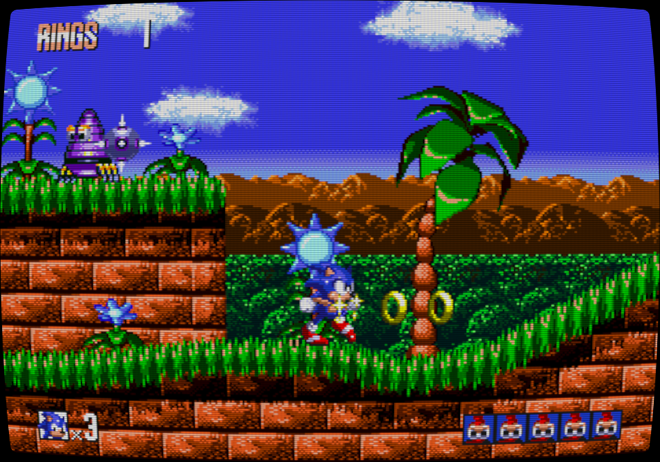 Sonic the Hedgehog Remastered: Green Hill Zone Act 3 (Sonic) [1080 HD] 