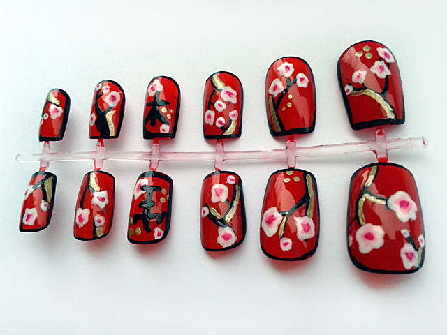 Cherry Blossom Nails