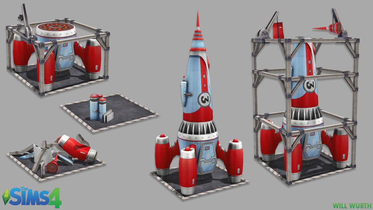 Sims 4 Custom Rocketship Cc The Sims 4: Rocketship 2 by DeadXIII on DeviantArt