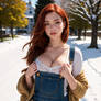 Redhead in Overalls