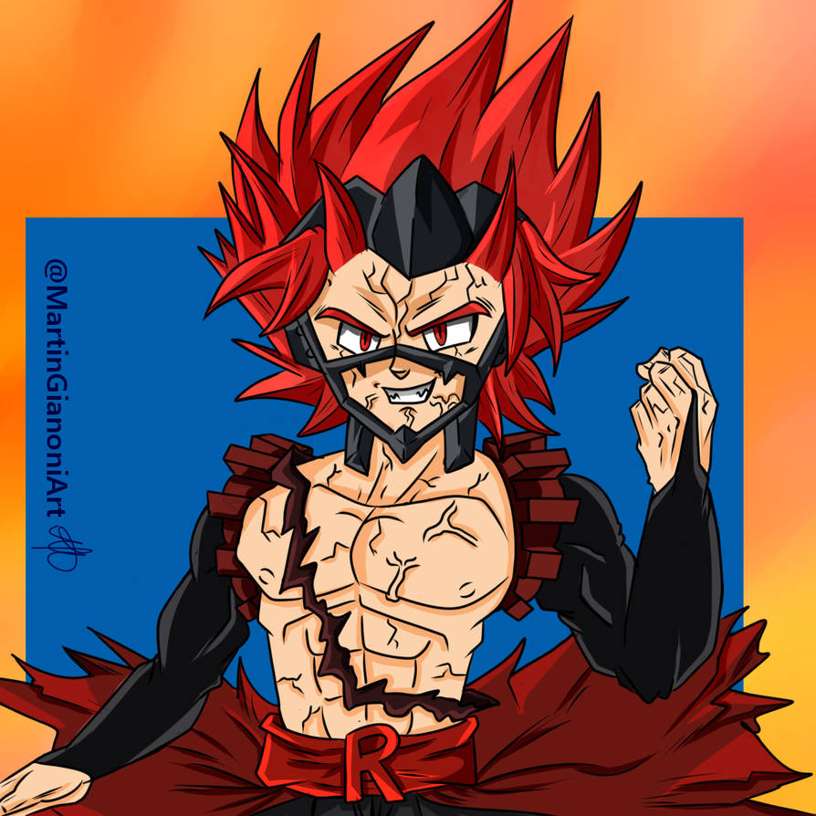 Eijiro Kirishima as Red Riot From MHA by MartinGianoniArt on DeviantArt