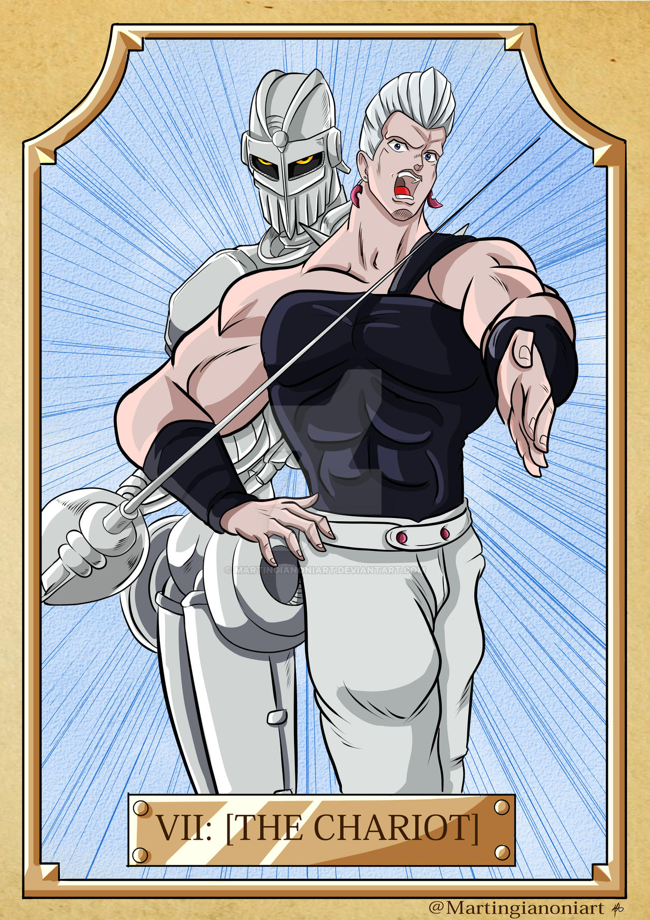 File:Cosplay of Jean Pierre Polnareff and Silver Chariot at Otakon 2015  (2).jpg - Wikimedia Commons
