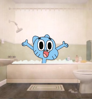 [Requested] Gumball 20#  happy in a bath