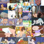 cartoon diaper interaction collage