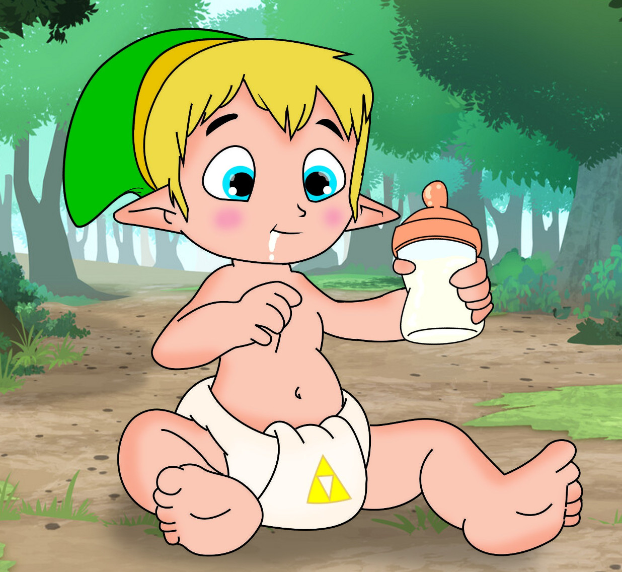 Lumpy Baby Link Little baby Link in the forest by Gloverman23 on DeviantArt