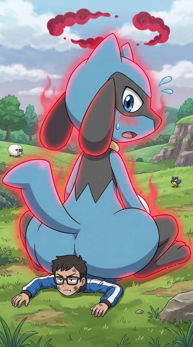 Gigantmax Riolu Riolu's dynamax problem! by Gloverman23 on DeviantArt