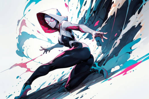 Drawtober day 17 Spider Gwen