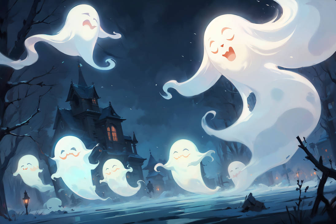 Drawtober day 29 Ghosts by BorealWeiss on DeviantArt