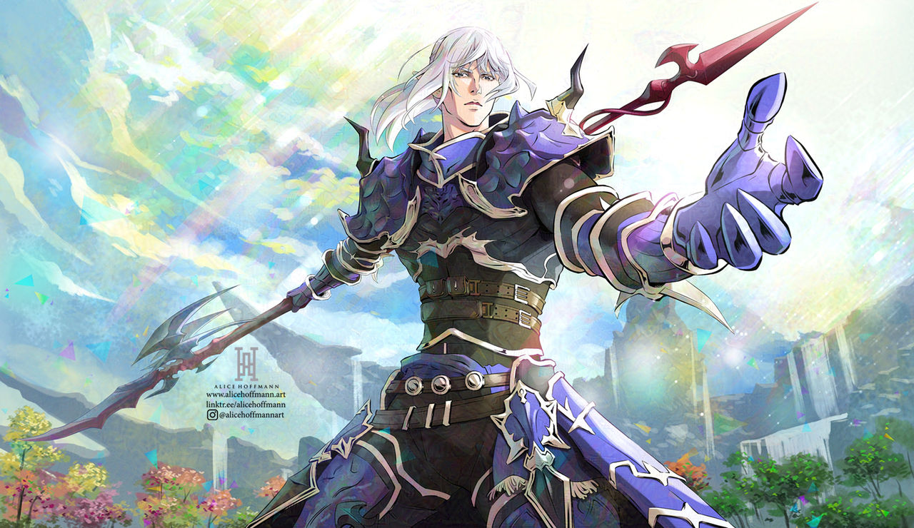 Estinien - Final Fantasy XIV by AliceHoffmannArt on DeviantArt