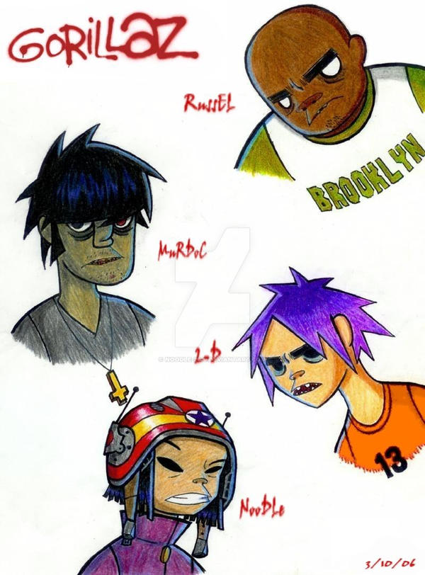 Gorillaz Phase One By Noodle 2319 On DeviantArt gorillaz-phase-one-by-noodle-2319-on-deviantart
