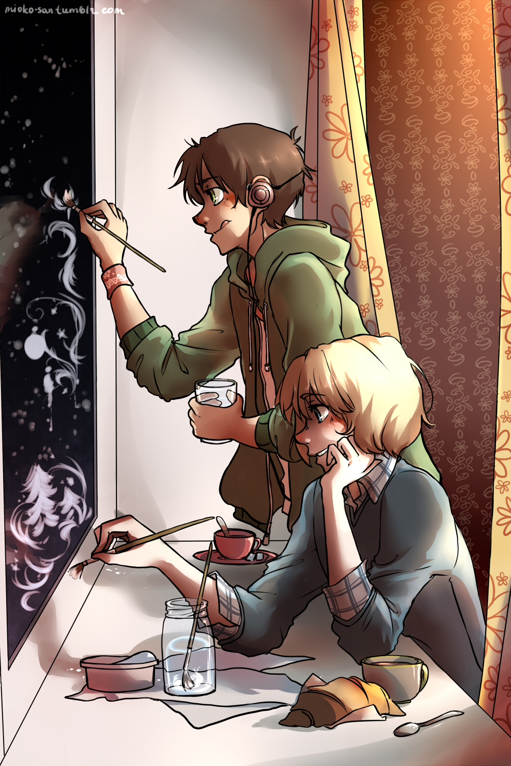 Comission for Linked-Memories! - Painting windows