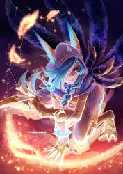 Cosmic Dusk Xayah - Fanart