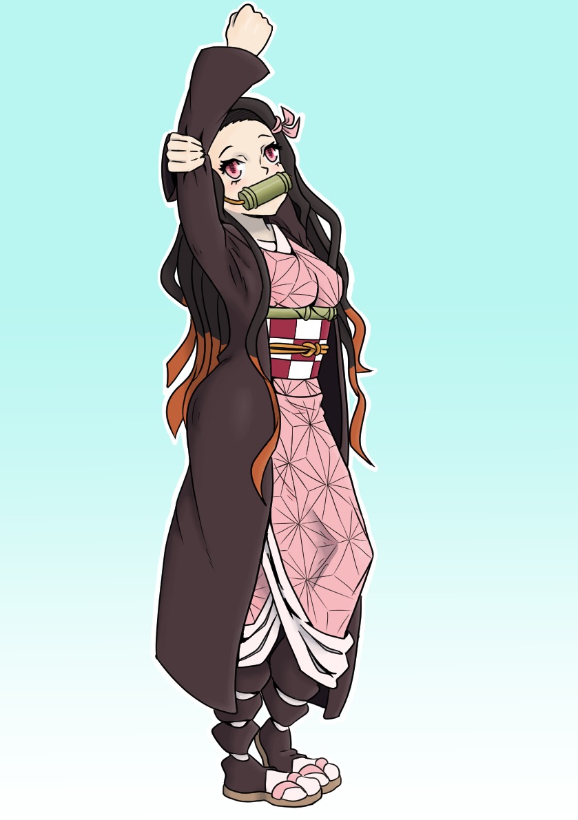 NEZUKO FANART - artist support (desc) by banapye on DeviantArt