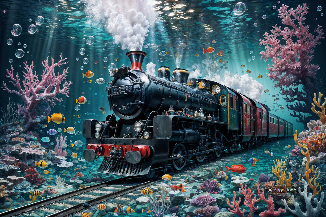 Underwater Railway by AngelRaeAI on DeviantArt