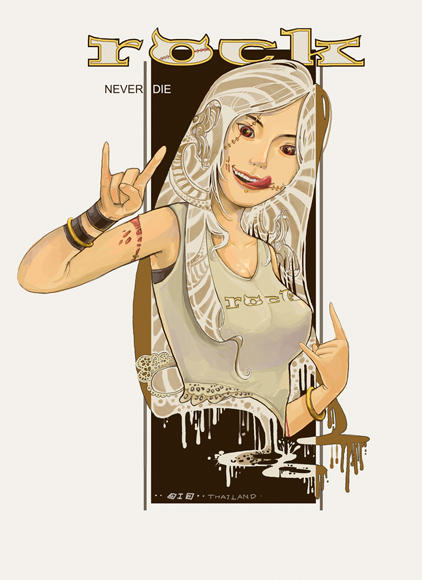 Deviantart Rocker Girl Rock-girl by THE-OIO on DeviantArt