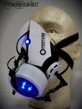 The Aperture Science''portal gun'' gas mask v1