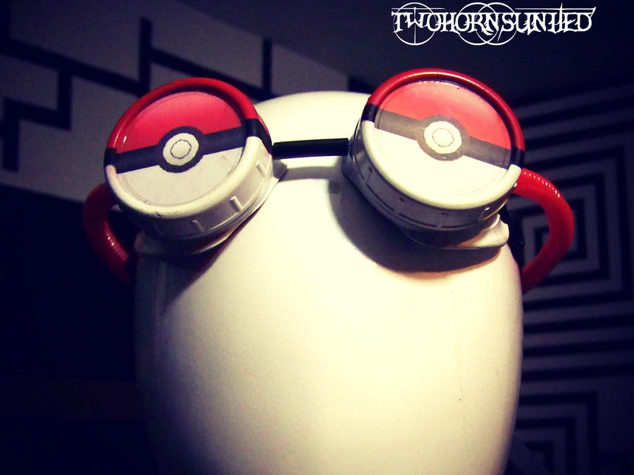 Pokeball video game head-wear rave goggles