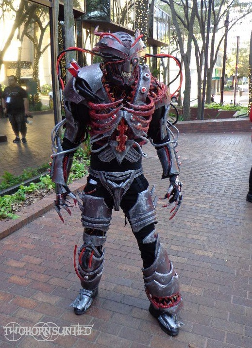 The Experiment v2 cybernetic demon warlord costume