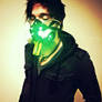 Bioenhancer Cyberpunk LED gas mask