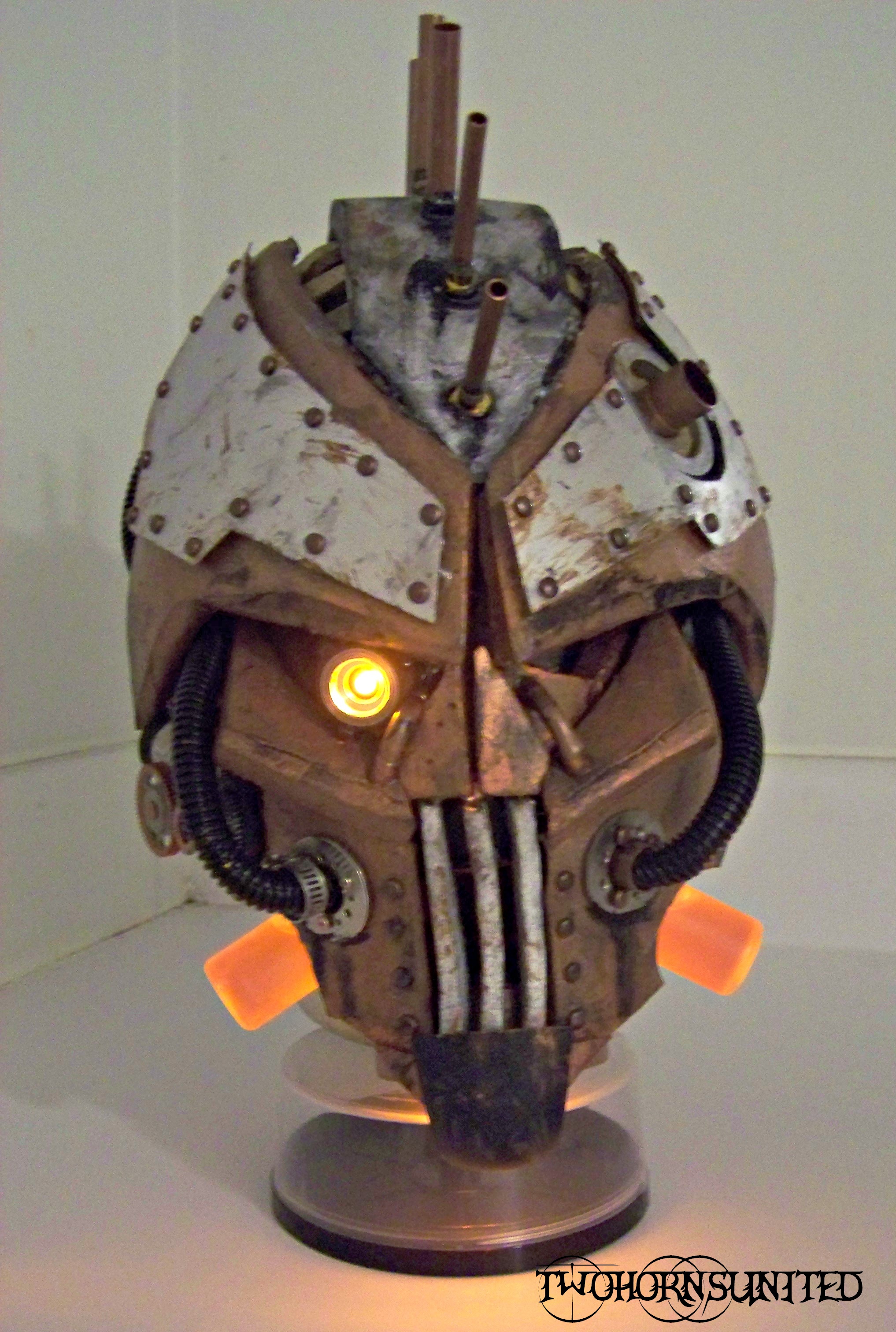 Steam Freak LIGHT UP Steampunk helmet