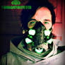 The Neuromancer Cyberpunk LED DJ gas mask
