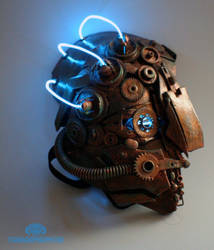 Steampunk light up Phantom of the opera half mask